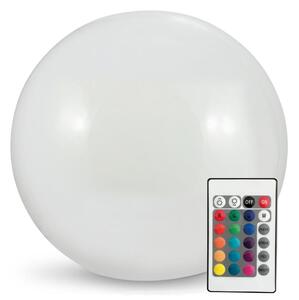 Polux LED RGBW Solární lampa BALL LED/1,2V pr. 30 cm IP65 + dálkové ovládání SA1881