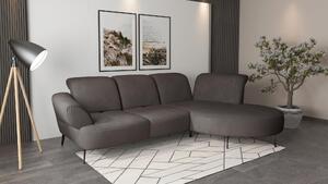 ROHOVÁ SEDAČKA, textil, barvy grafitu Sit & More - Sedací soupravy, Online Only