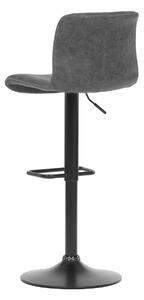 Židle barová šedá látka stavitelná AUB-806 GREY3