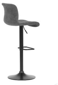 Židle barová šedá látka stavitelná AUB-806 GREY3