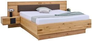 POSTEL S NOČNÍMI STOLKY, 180/200 cm, dub bianco Linea Natura - Postele s nočními stolky