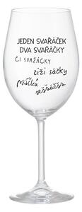 SVAŘÁČEK - čirá sklenice na víno 350 ml