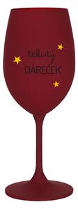 TEKUTÝ DÁREČEK - bordo sklenice na víno 350 ml