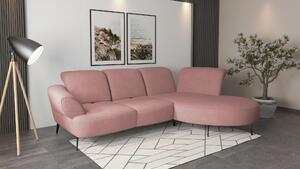 ROHOVÁ SEDAČKA, textil, starorůžová Sit & More - Sedací soupravy, Online Only