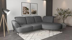 ROHOVÁ SEDAČKA, textil, tmavě šedá Sit & More - Sedací soupravy, Online Only