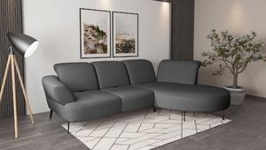 ROHOVÁ SEDAČKA, textil, tmavě šedá Sit & More - Sedací soupravy, Online Only