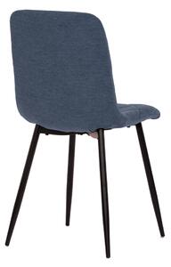 Židle jídelní MARTA modrá látka