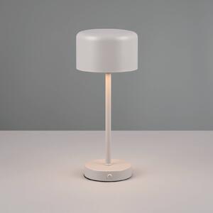 Nabíjecí stolní lampa Jeff LED, šedá, výška 30 cm, kovová
