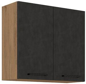 STL 80 cm skříňka horní dvoudveřová VIGO Barevné provedení kuchyně VIGO: Dub Lancelot / Dark Wood