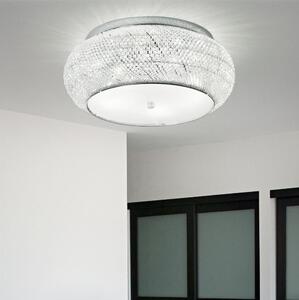 Ideal Lux - Křišťálové stropní svítidlo PASHA 10xE14/40W/230V pr. 55 chrom