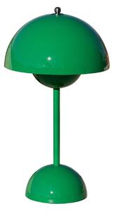 &Tradiční LED dobíjecí stolní lampa Flowerpot VP9, signální zelená