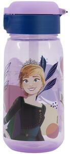 Plastová láhev na pití s brčkem a víčkem Ledové království - Frozen - 510 ml