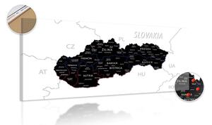 Obraz na korku moderní mapa Slovenska