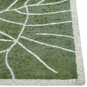 Bavlněný koberec 140 x 200 cm zelený SARMIN