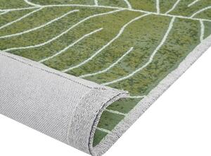 Bavlněný koberec 140 x 200 cm zelený SARMIN