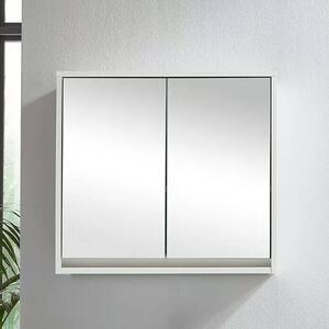 German Zrcadlová skříňka Basic / 60 x 60 x 20 cm / dřevotříska / bílá