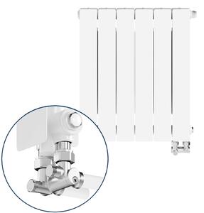 KFA Armatura ADR pokojový radiátor 57x48.3 cm podłączenie spodní bílá 763-061-44