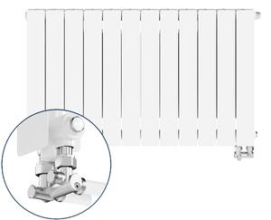 KFA Armatura ADR pokojový radiátor 57x96.6 cm podłączenie spodní bílá 763-123-44