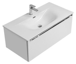 Koupelnová skříňka s umyvadlem LEONARDO White U90/1 | 90 cm