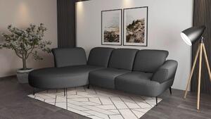 ROHOVÁ SEDAČKA, textil, tmavě šedá Sit & More - Sedací soupravy, Online Only
