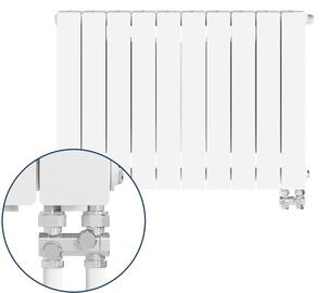 KFA Armatura ADR pokojový radiátor 57x80 cm podłączenie spodní bílá 763-101-44