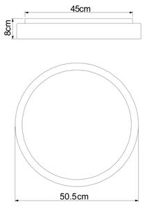 Globo 41586-24 - LED Stmívatelné stropní svítidlo SONNY LED/24W/230V + DO