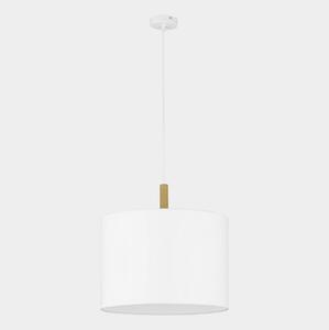 Lustr na lanku DEVA 1xE27/25W/230V bílá