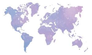Samolepící tapeta nádherná mapa světa - 375x250 cm
