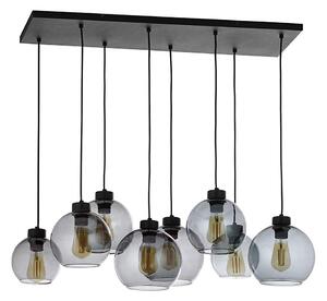 Lustr na lanku CUBUS 8xE27/60W/230V černá