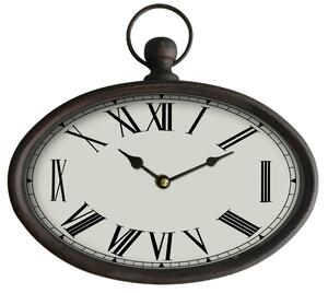 NÁSTĚNNÉ HODINY hnědá, černá, béžová 29/27 cm Ambia Home - Nástěnné hodiny