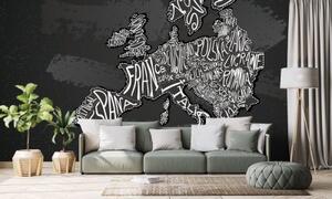 Samolepící tapeta moderní mapa Evropy - 300x200 cm