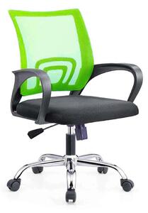 Kancelářská otočná židle s područkami ve více barvách - zelená