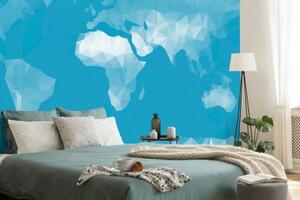 Tapeta mapa světa v polygonálním stylu - 300x200 cm