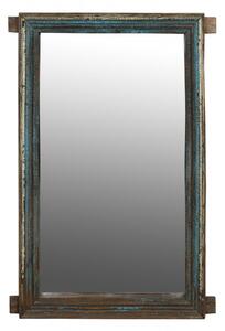 Zrcadlo ve starém rámu z teakového dřeva, 80x10x130cm