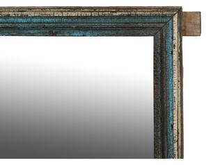 Zrcadlo ve starém rámu z teakového dřeva, 80x10x130cm