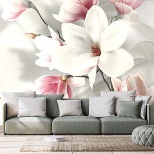 Tapeta bílá magnolie - 150x270