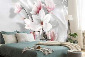Samolepící tapeta bílá magnolie - 150x270