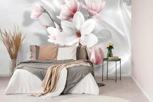 Tapeta nádherná bílá magnolie - 300x200 cm