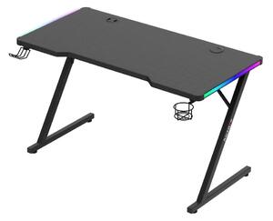 PC stolek Hyperion 2.5 (černá + vícebarevná) (s LED osvětlením). 1087502