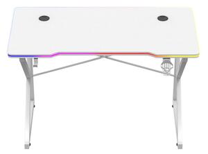 PC stolek Hyperion 1.7 (bílá + vícebarevná) (s LED osvětlením). 1087499