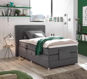 POSTEL BOXSPRING, 100/200 cm, šedá MID.YOU - Postele boxspring, Online Only