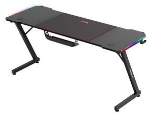 PC stolek Hyperion 4.8 (černá + vícebarevná) (s LED osvětlením). 1087508