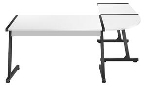 Rohový PC stolek Hyperion 6.0 (černá + bílá). 1087516