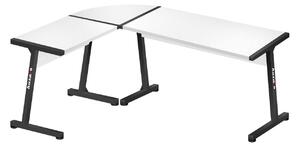 Rohový PC stolek Hyperion 6.0 (černá + bílá). 1087516