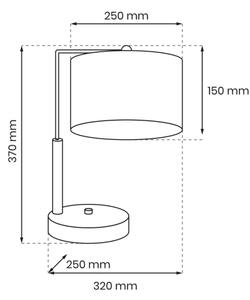 Stolní lampa LINO 1xE27/60W/230V