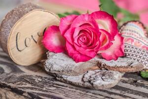 Tapeta růže z lásky - 150x100 cm