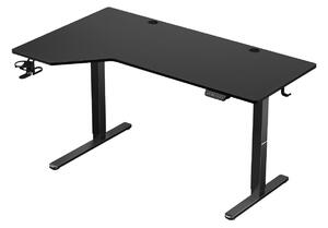 Rohový PC stolek Hyperion 9.1 (černá). 1087529