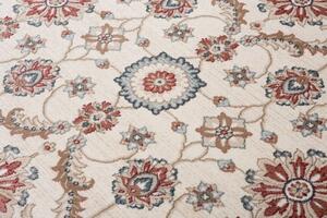 Makro Abra Kusový koberec DUBAI L747A Květy bílý vícebarevný Rozměr: 160x220 cm