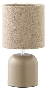 Béžová kovová stolní lampa s textilním stínidlem (výška 24 cm) Morley – House Nordic