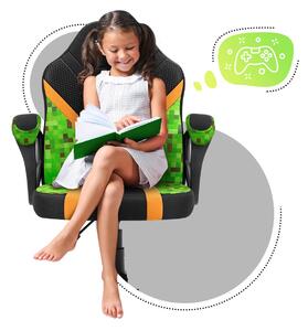 Dětská herní židle Rover 1 (černá + zelená). 1087540